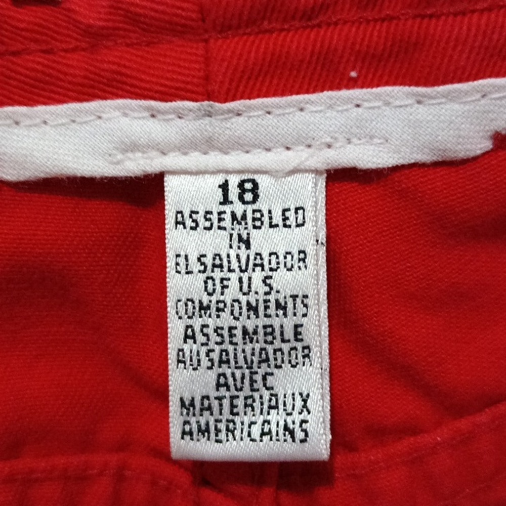 Talbot's classic 5 pocket red shorts size 18 - Picture 6 of 10